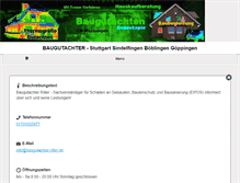 Tablet Screenshot of baugutachter-ritter.de